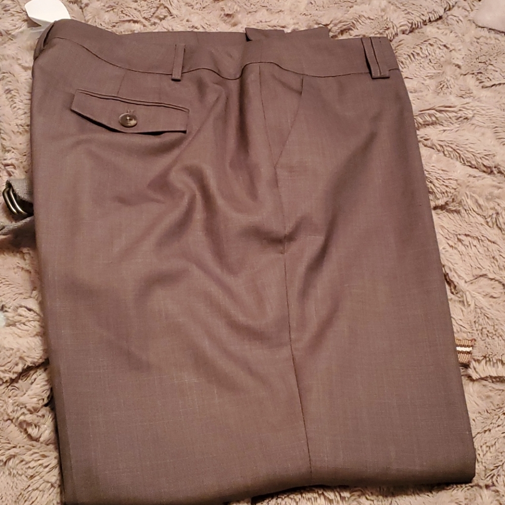 NWT Lane Bryant Wide Leg Taupe Brown Trousers 16